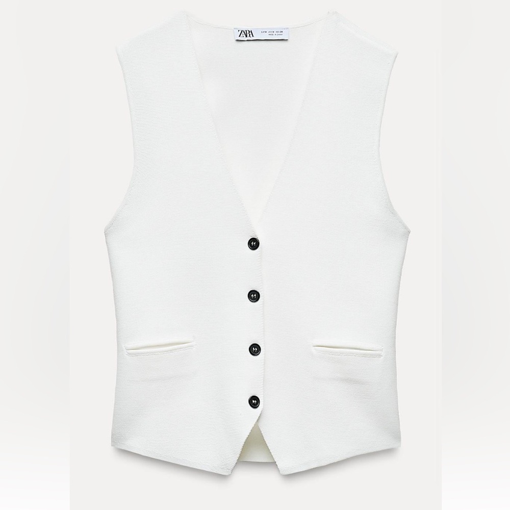 Zara Knit Vest Top with Back-strap